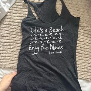 Black Graphic Tank Top